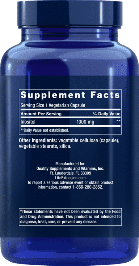 Inositol Caps, 1000 mg, 360 vegetarian capsules 2