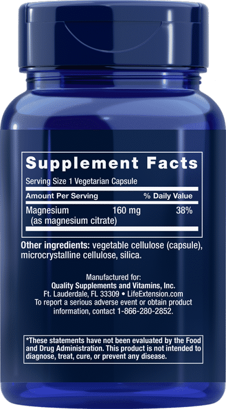 Magnesium (Citrate), 160 mg, 100 VeggieC 2