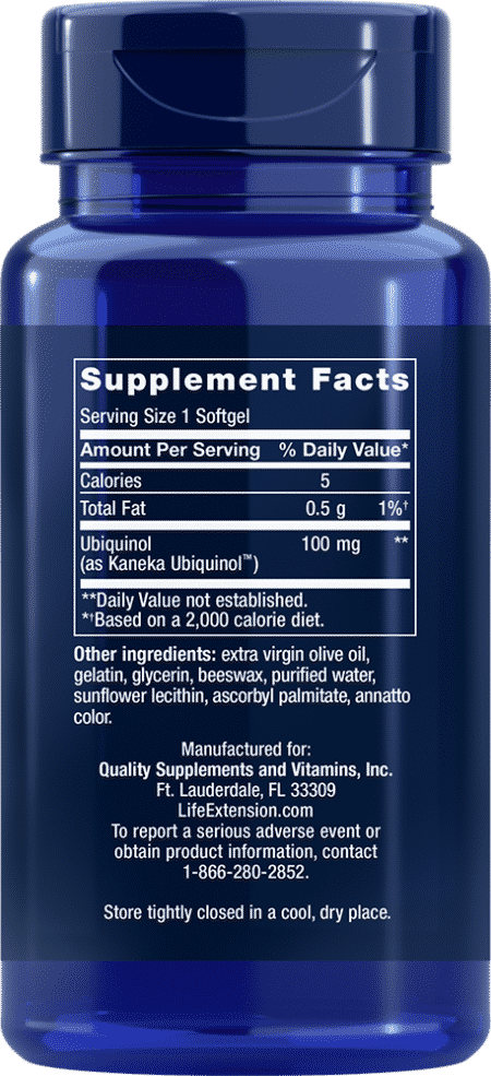 Super Ubiquinol CoQ10, 100 mg, 60 softgels 2