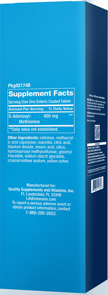 SAMe, 400 mg, 60 enteric-coated tablets 2